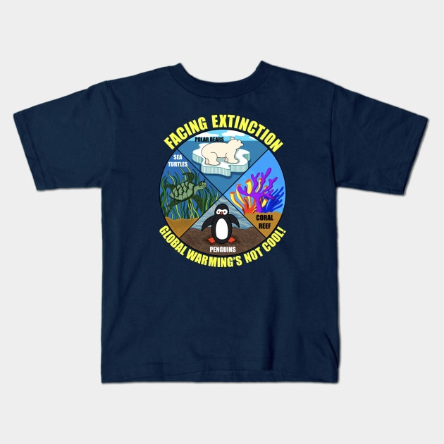 Facing Extinction:  Global Warming’s Not Cool Kids T-Shirt by Gsallicat